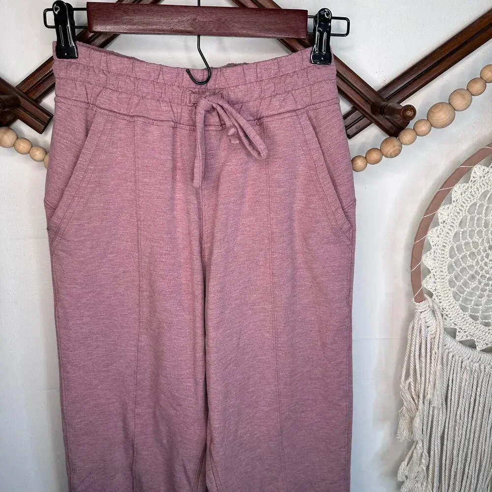Lululemon At My Leisure Heathered Pink Joggers